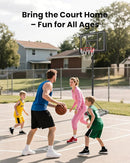 IGL Portable Basketball Hoop, 5.6-10FT Adjustable Basketball Goal System, 44 Inch Outdoor Basketball Hoop & Goals for Kids, Youth, and Adults in The Backyard, Driveway with PC Backboard by TinyTreasures Baby Boutique