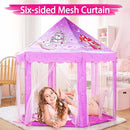 Monobeach Princess Tent Girls Unicorn Large Playhouse Kids Castle Play Tent with Star Lights Gift Toy for Children Indoor and Outdoor Games, 55'' x 53'' (DxH) by TinyTreasures Baby Boutique