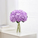 8pcs Lavender Fake Flowers Silk Hydrangea Artificial Flowers Bouquets Faux Hydrangea Stems for Home Table Centerpieces Wedding Party Decoration by CozyNest Decor