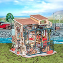 Rolife DIY Miniature House Kit Flower Shop, Tiny House Kit for Adults to Build, Mini House Making Kit with Furniture, Halloween/Christmas Decorations/Gifts for Family and Friends(Emily's Flower Shop) by TinyTreasures Baby Boutique