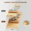 Heimlove 48W x 12D Long Floating Shelf, 12 Inch Deep Floating Shelves for Wall Set of 2, Wood Shelves for Bedroom Living Room Bathroom Kitchen Home Office, Wall Shelves with Heavy Duty Bracket, Oak by CozyNest Decor