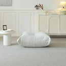 Luxury Ottomans, Modern Square Foot Rest for Sofa Couch Chair, Lazy Floor Seating, Fireside Bean Bag Chair, Tatami Sofa Lounger for Living Room, Bedroom, Office, White by CozyNest Decor