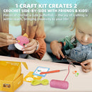 Crochet Kit for Beginners, Learn to Crochet, Include Easy Knitting Soft Yarn, Step-by-Step Video Tutorial, Hook, Holiday Birthday Gift for Adults and Kids(2 Pack Blowfish) by TinyTreasures Baby Boutique