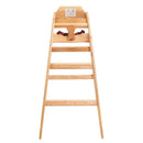 Seating Ready-to-Assemble Restaurant Wood Bar Height High Chair, Baby Highchairs, Durable Dining Feeding Chair with Steps, High Chairs for Babies and Toddlers, Number 04 by TinyTreasures Baby Boutique