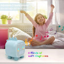 Kids Dinosaur Alarm Clock Boys Blue Alarm Clocks with Night Light Digital Alarm Clock for Kids Boy Children by TinyTreasures Baby Boutique