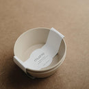 mushie Round Dinnerware Bowls for Kids | Made in Denmark, Set of 2 (Vanilla) by TinyTreasures Baby Boutique