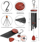 Large Aluminium Wind Chimes Outside, Soothing Melodic Memorial Sympathy Wind Chime, Suitable Outdoor Garden Decor, Gift for Mom Women Neighbors (Black Wind Chimes-36 in) by CozyNest Decor