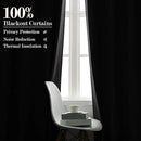 Room Divider Curtains Screen Partitions, Linen Look 100% Blackout Drapery 102 Inches Long, 100" Wide Pinch Pleated Window Drapes, Privacy Protecting, Light Blocking, (1 PC, Gray) by CozyNest Decor