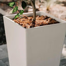 XBrand Modern 28-Inch Square Planter, Modern Tapered Planter Perfect for Indoor & Outdoor, Patio Décor, Set of 2 by CozyNest Decor