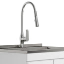 Lawrence - Laundry Cabinet With Faucet And Stainless Steel Sink by Unique Piece Furniture