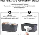 Large Storage Baskets for Shelves, Closet Organizers Bins for Clothes Blanket Towels, Baby Nursery, Toy Baskets Box, Woven Rope Baskets, 17 x 13 x 7.5”, 3 Packs Dark Gray by CozyNest Decor