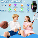 Smart Watch for Kids Girls Boys No APP/Phone Needed, 1.8" IP68 Waterproof Sport Kids Watch Pedometer, Heart Rate, Sleep Monitor, Step Counter, 12 Puzzle Games for Girls Boys Teens 6-16 by TinyTreasures Baby Boutique