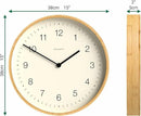 NEWGATE® Mauritius Wall Clock | Scandi Inspired Bamboo Clock | 15 inch | Modern Minimalist Design for Kitchen, Living Room or Office by CozyNest Decor