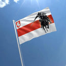 Belarus Knight Flag 3x5 Feet – Resistance Symbol with Knight On Horseback, Brass Grommets for Protests and Solidarity, Lightweight and Easy to Hang on Flagpoles, Built to Withstand Outdoor Conditions by GreenHaven Gardens