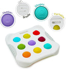 LiKee Fidget Popper Sensory Baby Toys for 10+ Months, Push and Popping Busy Board, Montessori Toys for 1+ Years Old, Airplane Car Travel Toy for Toddlers 1-3 Stress Relief (1 Piece) by TinyTreasures Baby Boutique