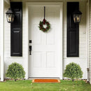 27" Tall Artificial Boxwood Ball Topiary Trees Set of 2, UV Resistant Large Faux Plants Outdoor, 2ft Fake Bushes and Shrubs Look Real with Ground Spike for Front Porch Outside Planter Backyard Decor by GreenHaven Gardens