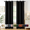MIULEE Black Blackout Curtains for Bedroom Living Room 78 Inches Long 2 Panels, Thermal Insulated Room Darkening Drapes Solid Grommet Top Noise Reduction Light Blocking Window Treatments 40x78 Inch by TinyTreasures Baby Boutique