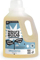 Molly's Suds Liquid Laundry Detergent | Clean Laundry Detergent Soap for Sensitive Skin | 2x Concentrated, High Efficiency (HE) | Unscented - 100 Loads by CozyNest Decor