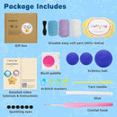WaldyWop Crochet Kit for Beginners – 3PCS Ocean Friends Wobbles Crochet Animal Kit for Adults & Kids 8-12 – DIY Stress Relief Ball w/ 40% Extra Yarn, Easy Video & Instructions – Gift for Girls & Women by TinyTreasures Baby Boutique