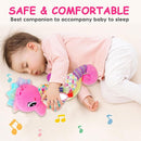 Baby Sensory Toys 0-6 3-6 Months Musical Stuffed Animal Plush Pink Seahorse for Infant 6-12 Month Tummy Time with Baby Mirror Newborn Crinkle Developmental Toy Girls Boys Birthday Gifts 0-3 4 5 Month by TinyTreasures Baby Boutique