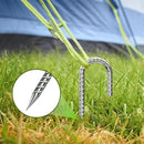 J-Hook-Rebar-Stakes-12 Inch, Ground Stakes Heavy Duty Rebar Stakes for Camping 8pcs Rebar Stakes Rust Proof Coated Metal for Flower Gardens Dog Fence Camping Tents Chicken Coop by CozyNest Decor