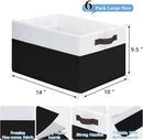 Criusia 6 Pack Closet Organizers and Storage Bins, Cute Dorm Room Essentials for Clothes Beddings Bags, Under Bed Storage Containers, Apartment Essentials Baskets for Organizing (14L*10W*9.5H) by TinyTreasures Baby Boutique