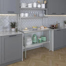 AmGood Double OverShelf Stainless Steel NSF - Many (48" Long x 12" Deep) by CozyNest Decor