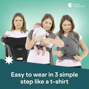 Koala Babycare Baby Carrier Wrap, Easy to Wear As a T-Shirt - Original Baby Carrier Newborn to Toddler - Sling One Size Fits All - Baby Wraps Carrier Up to 22lbs by TinyTreasures Baby Boutique