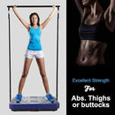 Vibration Plate Exercise Machine - Whole Body Workout Vibration Platform Lymphatic Drainage Machine for Weight Loss Home Fitness with Resistance Bands Remote by CozyNest Decor