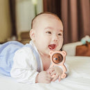 Wooden Baby Rattle Toys, Newborn Rattle Toys 0-12 Months Handmade Baby Clutching Toys | Natural Wooden Baby Teething Toys | Baby Shower/Birthday Gifts (Cute Bear Rattle) by TinyTreasures Baby Boutique