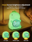 MASHI Kids Alarm Clock, Toddler Sleep Training Clock with Sun & Moon, Sleep Sound Machine, Night Lights, Ok to Wake Dinosaur Clock, Gift Ideas for Kids Child by TinyTreasures Baby Boutique