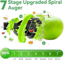 Cold Press Juicer,Aeitto Slow Masticating Juicer with Wide & Dual Feed Chute for Vegetables and Fruits, High Juice Yield, Self Feeding for Juice Extractor, BPA-Free, Dark Green by CozyNest Decor