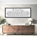 Our Father Prayer Bible Verse Framed Wall Art, 40''×15'' Black Horizontal Religious Christian Lords Prayer Sign for God Jesus Christ Prayer, Rustic Holy Inspirational Catholic Scripture Decor by CozyNest Decor