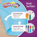 Colorations Arts and Crafts Paper Roll - 36" x 1000', Sky Blue, Dual Surface, Markers, Finger Paints, Painting, Watercolors, Acrylic Paints, Wall Art, Bulletin Board Paper, Kids Crafts (Item