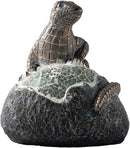 Solar Garden Outdoor Statues Lizard with LED Lights - Lawn Decor Lizard Statue for Patio, Balcony, Yard Ornament - Unique Housewarming Gifts by GreenHaven Gardens