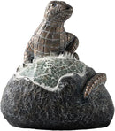 Solar Garden Outdoor Statues Lizard with LED Lights - Lawn Decor Lizard Statue for Patio, Balcony, Yard Ornament - Unique Housewarming Gifts by GreenHaven Gardens