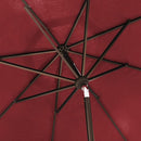 EliteShade USA 10-Year-Non-Fading 9Ft Market Umbrella Patio Umbrella Outdoor Table Umbrella with Ventilation, Burgundy