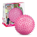 Edushape Sensory Ball for Baby - 7" Transparent Pink, Enhances Gross Motor Skills for Kids 6 Months & Up by TinyTreasures Baby Boutique