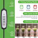 LORDEM Grow Light for Indoor Plants, Full Spectrum Plant Light with Auto Timer for 4/8/12H, 72 LEDs Growth Lamp with 4 Dimmable Levels, Height Adjustable Stand, Ideal for Tall Plants Growing by GreenHaven Gardens