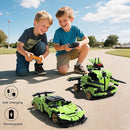 STEM Building Blocks Kit for Kids - 2 in 1 Remote Control Race Car and Robot Toy, Great Gift for Boys, Teens Age 6 7 8-12+ Year Old Who Love Engineering and RC Sports Car Toys by TinyTreasures Baby Boutique