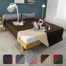 100% Waterproof Dog Bed Cover 86x82 inch Reversible Reusable Camping Mat for Kids/Pet/Dog/Cat Washable Geometric Embroidery Blanket Patchwork Brown+Beige by TinyTreasures Baby Boutique