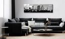 Austin Skyline Wall Art Black and White City Building for Living Room Cityscape Canvas Print Modern Home Decor Artwork Framed 14x48 Inch 1 Panels Panorama Pictures Landscape Poster Decoration by CozyNest Decor