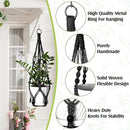 Hoteam 12 Pcs Macrame Plant Hangers Macrame Hanging Planters for Indoor Plants Handmade Boho Hanging Baskets Flower Pots Holder for Outdoor Home Wall Decor by GreenHaven Gardens