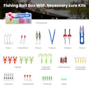 LEOFISHING 2 Set Kids Fishing Pole Set with Full Starter Kits Portable Telescopic Fishing Rod and Reel Cambos with All The Necessary Fishing Kits for Boys Girls and Youth by TinyTreasures Baby Boutique