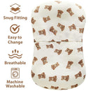 LifeTree Muslin Baby Lounger Cover, Newborn Slipcover Lounger Cover for Boys Girls Infant, Soft 70% Viscose from Bamboo and 30% Cotton, Cover Only, Bear Pattern, 30.7in x 20in by TinyTreasures Baby Boutique