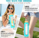 32 oz Glass Water Bottle with Straw - Motivational Time Marker & Silicone Sleeve - Reusable Tumbler Includes 2 Bamboo Lids & Fruit Infuser - 1 Pack by CozyNest Decor