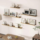 Floating Shelves for Wall, Picture Ledge Shelf 36 Inch Solid Wood Set of 2, Rustic Wall Shelves with Lip, Kids Bookshelf, Photo & Picture Live Edge Floating Shelves for Bedroom, Living Room, Kitchen by CozyNest Decor