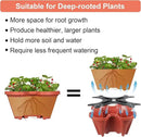 Vertical Planter 6 Tier Stackable Planters Garden Planters Strawberry Herb Flower and Vegetable Planter Indoor Outdoor Gardening Pots with Removable Wheels and Tools by CozyNest Decor