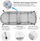 Metal Tabletop Ironing Board with Iron Rest, Portable Ironing Board Small with Heat Resistant Cotton Cover, Mini Iron Board for Small Space and Travel, 32 x 12 Inch (Black) by CozyNest Decor