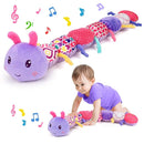 Baby Girl Toys 0-3-6 Months Musical Stuffed Animals Plush Caterpillar Toy with Crinkle Rattles Tummy Time Sensory Learning Toys for Infants 6-9-12 Months Newborn Girls Boys Essentials Shower Gifts 1 by TinyTreasures Baby Boutique
